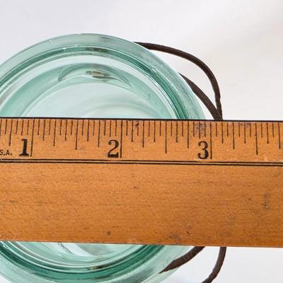 LOT 48K: Antique/Vintage Universal Landers, Frary & Clark Electric Toaster W/3 Wire Bail Closure Blue-Green Glass Canning Jars
