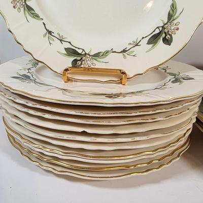 LOT 49K: Vintage Westvale Syracuse China, Made In America Dishes, Creamer Set, Platters, Bowls & Attached Gravy Boat