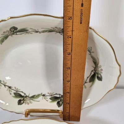 LOT 49K: Vintage Westvale Syracuse China, Made In America Dishes, Creamer Set, Platters, Bowls & Attached Gravy Boat