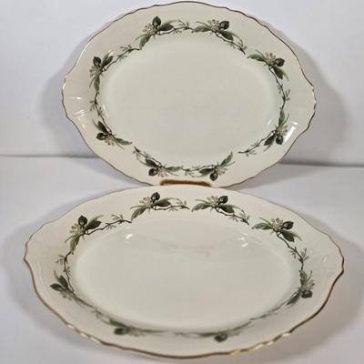 LOT 49K: Vintage Westvale Syracuse China, Made In America Dishes, Creamer Set, Platters, Bowls & Attached Gravy Boat