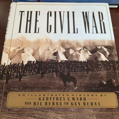 LOT 50K: Vintage Civil War, Classic Car Buff, Air & Space Book Collection