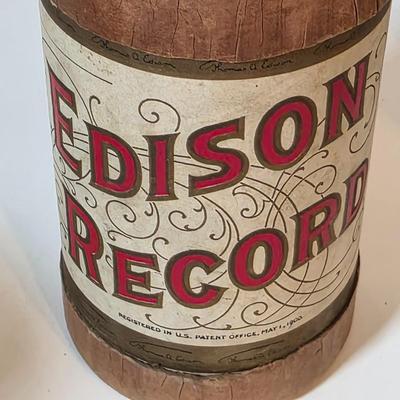 LOT 53K: Antique Thomas Edison Company, Collection of 9 Phonograph Cylinder Records