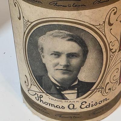 LOT 53K: Antique Thomas Edison Company, Collection of 9 Phonograph Cylinder Records