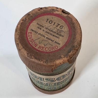 LOT 55K: Antique Collection of 9 Thomas Edison Company Phonograph Cylinder Records