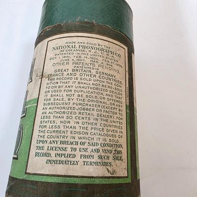 LOT 55K: Antique Collection of 9 Thomas Edison Company Phonograph Cylinder Records