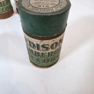 LOT 55K: Antique Collection of 9 Thomas Edison Company Phonograph Cylinder Records