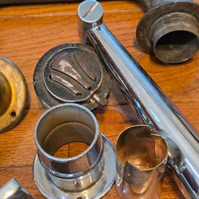 LOT 57K: Antique/Vintage Phonograph Machine/Miscellaneous Parts, Arms, Fittings, Tubes, Horns & Handles