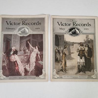 LOT 62K: Many Victor Dog Ceramic Salt & Pepper Shakers and Booklet, Also Seven Vintage Early 20th Century Victor New Music Pamphlets