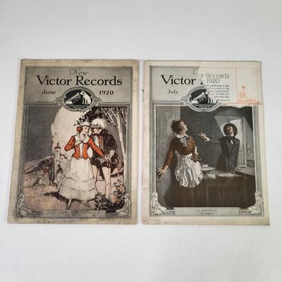 LOT 62K: Many Victor Dog Ceramic Salt & Pepper Shakers and Booklet, Also Seven Vintage Early 20th Century Victor New Music Pamphlets