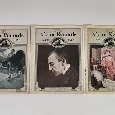 LOT 62K: Many Victor Dog Ceramic Salt & Pepper Shakers and Booklet, Also Seven Vintage Early 20th Century Victor New Music Pamphlets