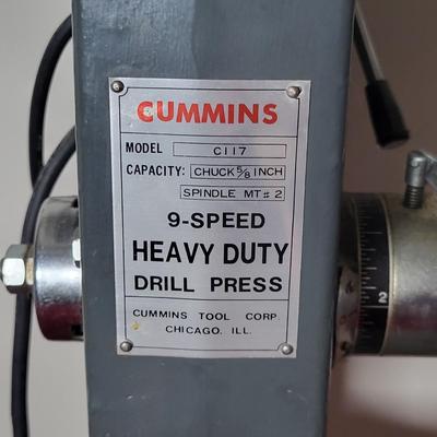 LOT 76B: Cummins Nine Speed Heavy Duty Drill Press
