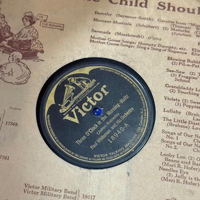 LOT 79B: Early Vintage RCA & Columbia 8” Vinyl Records