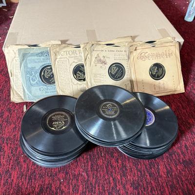 LOT 79B: Early Vintage RCA & Columbia 8” Vinyl Records