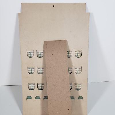 LOT 82X: Vintage Gillette Blue Blades Countertop Advertising Display with 25 Original Packs