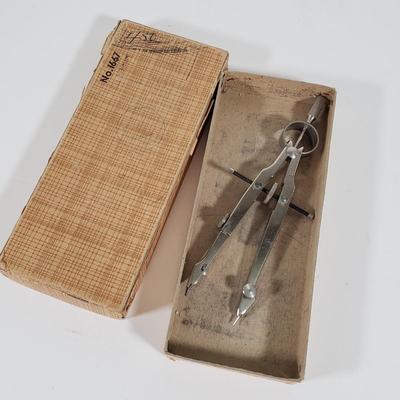 LOT 83X: Vintage Engineering Supplies; German Lietz Compass, Slide Rules, Multitester, and More