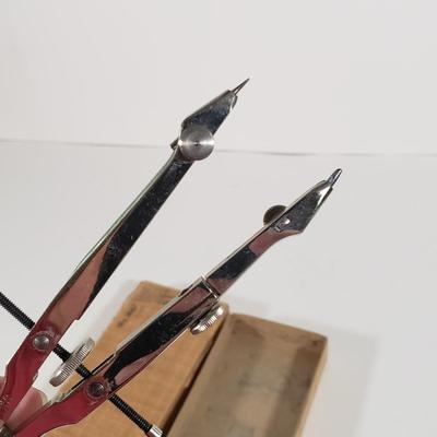 LOT 83X: Vintage Engineering Supplies; German Lietz Compass, Slide Rules, Multitester, and More