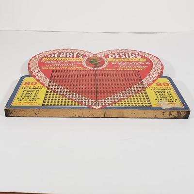 LOT 84X: Vintage Punchboard Happy Hostess Candies Pinup Girl Countertop Promotional Game