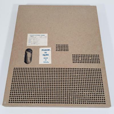 LOT 85X: Vintage Punchboard Gambling Countertop Promotional Game In the Lather
