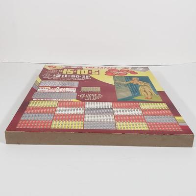 LOT 85X: Vintage Punchboard Gambling Countertop Promotional Game In the Lather