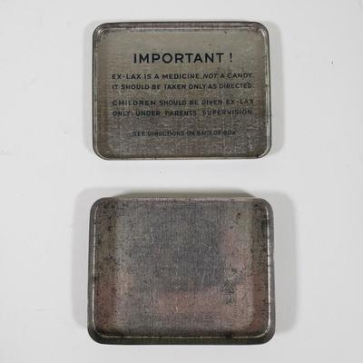 LOT 88X: Vintage Rolls Razor, EX Lax and Terpoflor Tins