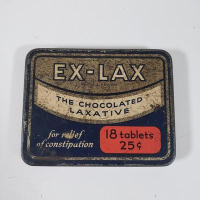 LOT 88X: Vintage Rolls Razor, EX Lax and Terpoflor Tins