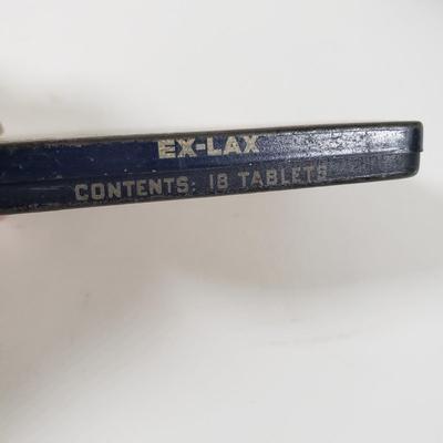 LOT 88X: Vintage Rolls Razor, EX Lax and Terpoflor Tins