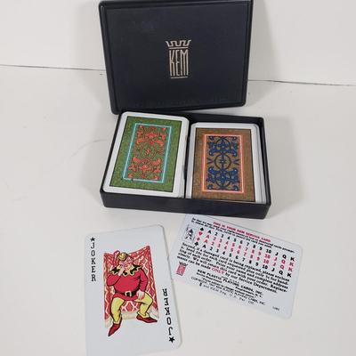 LOT 89X: Vintage Punchboard Countertop Game with KEM Playing Cards