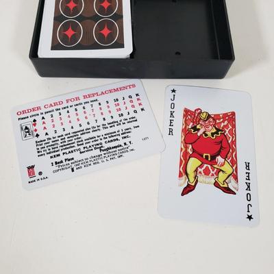 LOT 89X: Vintage Punchboard Countertop Game with KEM Playing Cards