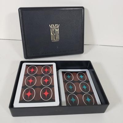 LOT 89X: Vintage Punchboard Countertop Game with KEM Playing Cards