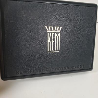 LOT 89X: Vintage Punchboard Countertop Game with KEM Playing Cards