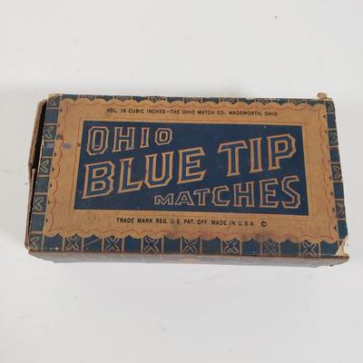 LOT 91X: Vintage Smoker Collection; Nimrod Pipelighter, Chesterfield, Ohio Blue Tip Matches, and More