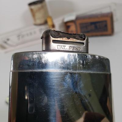 LOT 91X: Vintage Smoker Collection; Nimrod Pipelighter, Chesterfield, Ohio Blue Tip Matches, and More
