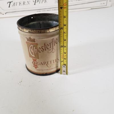 LOT 91X: Vintage Smoker Collection; Nimrod Pipelighter, Chesterfield, Ohio Blue Tip Matches, and More
