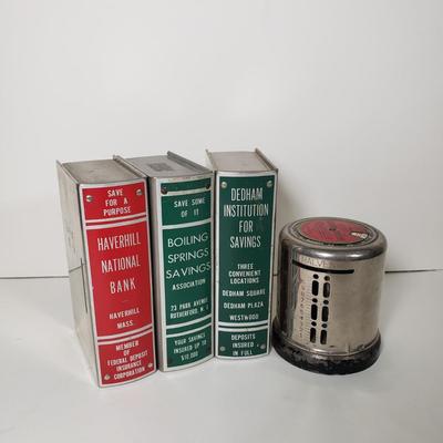 LOT 92X: Vintage Metal Promotional Savings Banks
