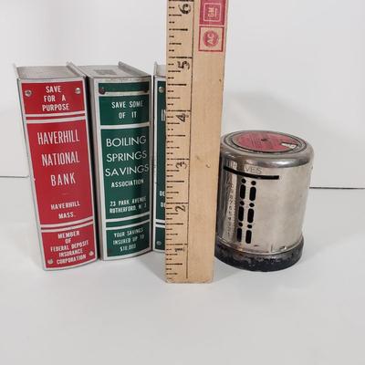 LOT 92X: Vintage Metal Promotional Savings Banks