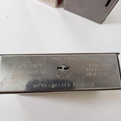 LOT 92X: Vintage Metal Promotional Savings Banks