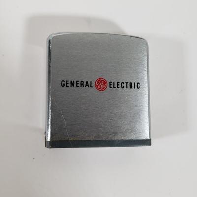 LOT 96X: GE Collectors Items; Zippo Tape Measure, Service Items, and More