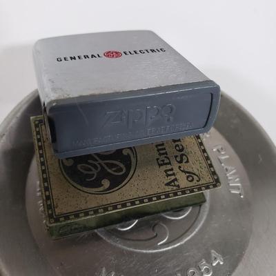 LOT 96X: GE Collectors Items; Zippo Tape Measure, Service Items, and More