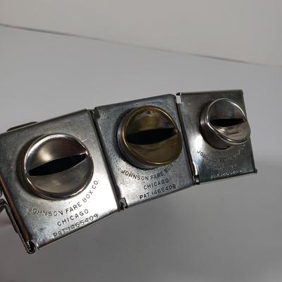 LOT 99X: Vintage Coin Changers; Johnson Fare Box Co & McGill High Speed Changer