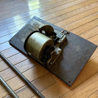 LOT 104H: Edison Phonograph Horn Rods & Mechanism for Phonographs