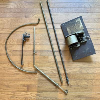 LOT 104H: Edison Phonograph Horn Rods & Mechanism for Phonographs