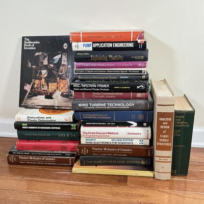 LOT 109F: Mechanical Engineering, Physics & Invention Books (1970s-1990s)