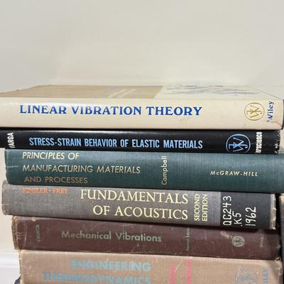 LOT 112F: 1960s Books on Mechanical Engineering, Scientific Theories, Fluid Mechanics & More