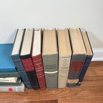 LOT 113F: 1950s Scientific Books: RCA Radiotron Designer's Handbook, Fluid Mechanics, Industrial Engineering, Elasticity & More