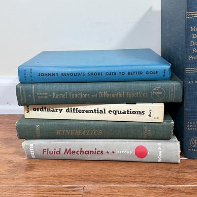 LOT 113F: 1950s Scientific Books: RCA Radiotron Designer's Handbook, Fluid Mechanics, Industrial Engineering, Elasticity & More