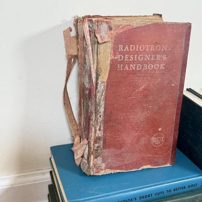 LOT 113F: 1950s Scientific Books: RCA Radiotron Designer's Handbook, Fluid Mechanics, Industrial Engineering, Elasticity & More