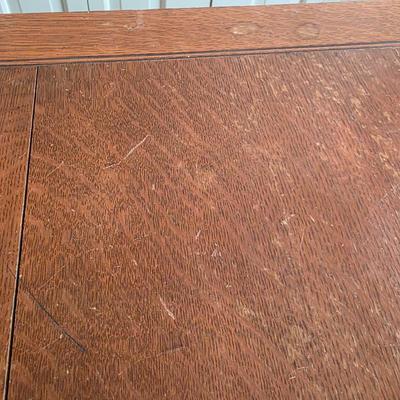 LOT 137Y: Vintage Oak Revolving Records/Bookcase