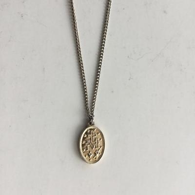 V marked beautiful necklace