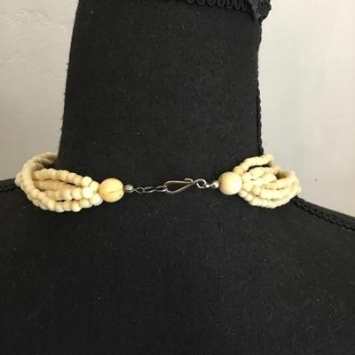Unique, rare, vintage, celluloid, or Lucite type statement necklace