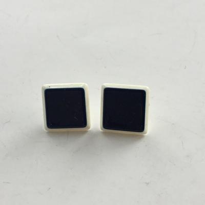 Vintage square unique earrings